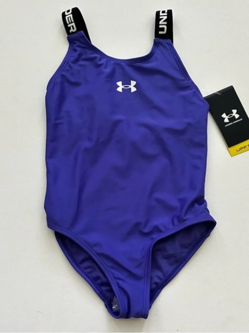 Under Armour Girls' Royal Purple One-Piece Swimsuit Size 6X